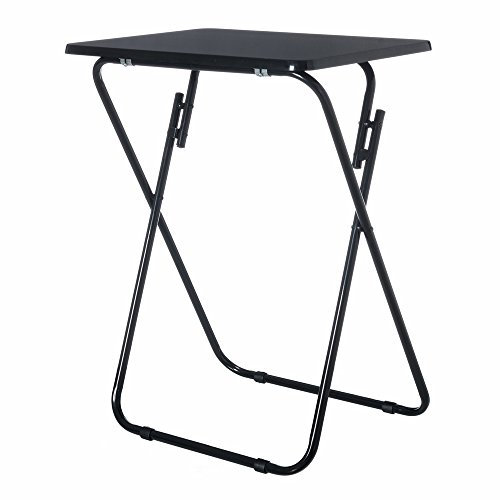 Tavolo pieghevole classico nero in legno per terrazzo Basic