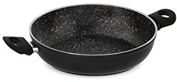 Barazzoni Dolomitica Extra Tegame, Alluminio, Nero