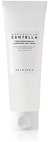 SKIN1004 Tone Glowing Cleansing Gel Foam, 125ml, Makeup Remover & Face Cleanser with Madagascar Centella Asiatica & MadeWhite, Korean Hydrating Gel Facial Cleanser, Korean Skincare