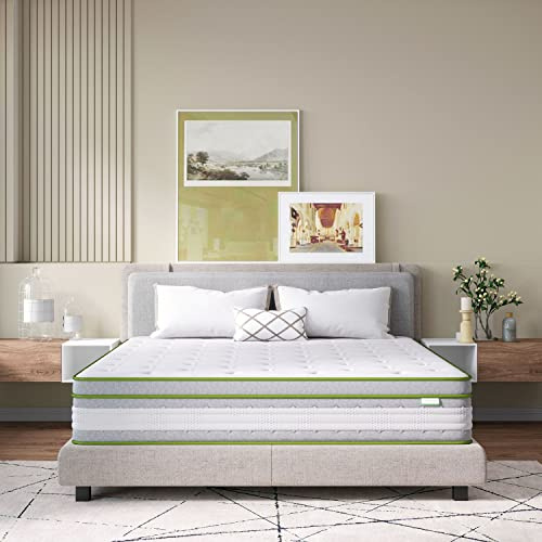 Novilla Colchones Viscoelástico 160x190, Colchón Muelles Ensacados, Espuma de Gel con Memoria, Fibra de Bambú Transpirable, Firmeza Media, Aislamiento de Movimiento, Altura 27 cm