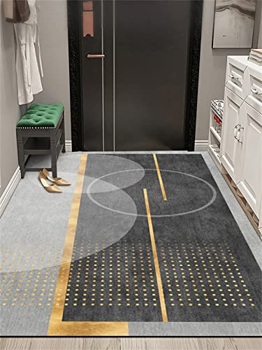 RUGMRZ Bettumrandung Schlafzimmer Möbel Wohnzimmer Grauer dekorativer Schlafzimmer-Wohnzimmerteppich ist pflegeleicht und schrumpft Nicht Kinderzimmer Teppiche Mädchen Teppich Wohnzimmer 120X160cm