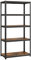 SONGMICS Juego de 2, Estantería de 5 Niveles,40 x 90 x 180 cm, Carga de 875 kg, Estantes Ajustables, Estilo Natural, para Cocina, Salón, Marrón Rústico y Negro GLR040B12