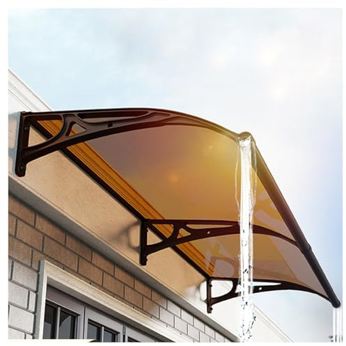 ZHENGQIAN Bogenmarkise, Gartenmarkise, Standmarkise aus Aluminium, modernes Design, Haustürmarkise, Balkonfenster, regenfest, extrem witterungsbeständig,Verschiedene Größen (Size : 80x200cm/32x79in)