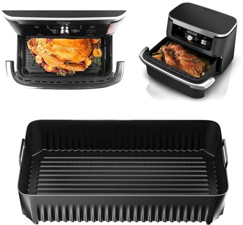 Silicone Liners for Ninja AF500UK, Large Silicone Air Fryer Liner for 10.4l Air Fryer Accessories (1PCS, 10.4L)
