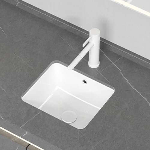 HPTHLY Bathroom Vessel Sink Modern Simple Washbasin Undercounter Wash Basin Easy To Install Scratch Resistant Sink For Small Apartment Home Hotel Restaurant RV Kitchen Powder Rooms