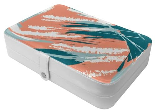 Graffiti in Farbe 119 Reise-Schmuckschatulle – Ihre tragbare Schatztruhe für Ringe, Ohrringe, Halsketten. Tolles Geschenk für Frauen, die gerne reisen, große Organizer-Hülle, 1 Packung