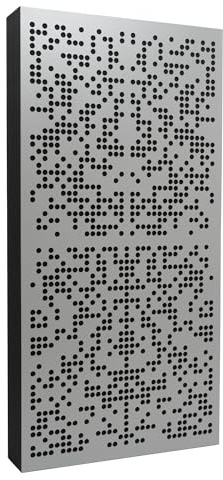 Bluetone Acoustics Binary AbFuser Akustikpaneele – Schalldämmung Akustikplatten – Akustik Absorber und Diffusor zum Heimkino, Studio, Wohnzimmer- Acoustic Panel (Grau, 100x50x10cm)
