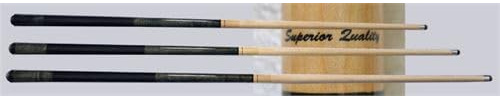 Lexor Superior Queue Grau-Schwarz Einteilig Schraubleder 140cm - Haus Cue