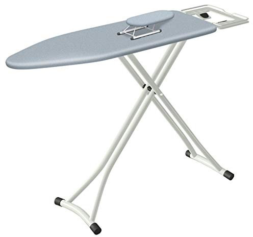 WJFTODAY Tabla de Planchar de 75-85 cm de Alto, Tabla de Planchar Reforzada Alargada, sopoporte de Metal Tipo X, Mesa con Estampado de Costura, Adecuada para centros de lavandería, Tablas de Planchar
