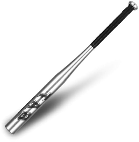Batte de Baseball Aluminium 34 Pouces 86cm Argent Batte Base-Ball Métal Antidérapante Adulte Pro Léger pour Exercice Joueurs Jeu Homme Femme 86 de Longueur Solide à la Mode