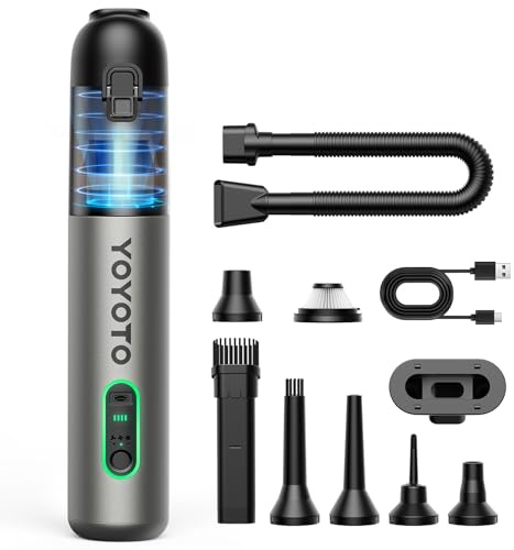 yoyoto Cordless Car Vacuum 21000Pa, 4-in-1 Handheld with 3 Suction Modes