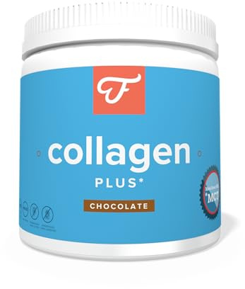 Collagen Plus Pulver Schokolade – 300g Kollagenhydrolysat mit Vitamin C, MCT und Stevia – Typ 1 und 3 – Gesunder Lebensstil