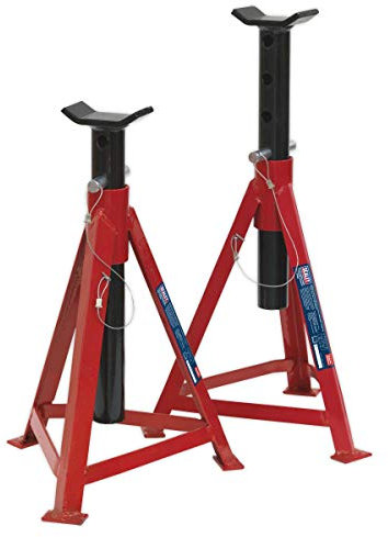 Sealey As3000 Axle Stands 2.5Tonne Cap Per Stand 5Tonne Per Pair Medium Height