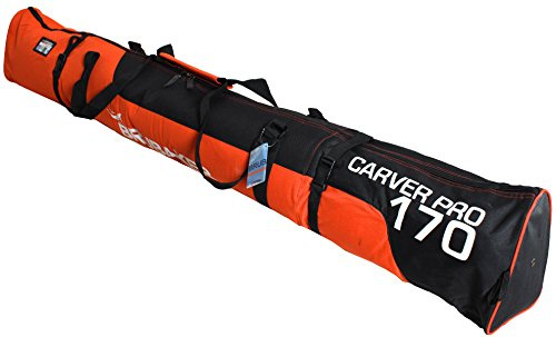Brubaker 'Carver Pro 2.0' vadderad skidväska, orange, svart, vit, 170 cm (66 7/8 tum)