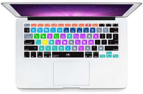 MMDW Ableton Live Shortcuts Keyboard Skin Hot Keys Keyboard Cover for MacBook Pro 13 15 17(with or w/out Retina Display) Silicone Skin for MacBook Old Air 13, European/USA Keyboard Layout