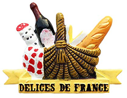 3D Köstliche Lebensmittel Frankreich Kühlschrank Kühlschrankmagnet Tourist Souvenirs Handarbeit Harz Handwerk Magnetischen Aufkleber Home Küche Dekoration Reise Geschenk
