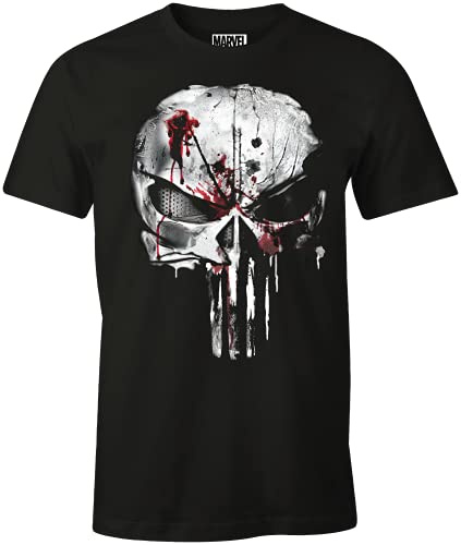 Marvel T-Shirt Homme MEPUNIVTS002, Noir, 7XL EU