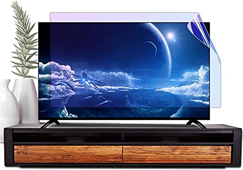 Pellicola protettiva per schermo TV da 32-65 pollici, filtro luce blu, antiriflesso, antigraffio, riduzione degli occhi, per LCD, LED, OLED, QLED, 4K, HDTV 50, senza bordo (109,2 cm)