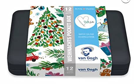 Talens Van Gogh x Stifteliebe Water Colour Pocketbox mit 12 Aquarellfarben