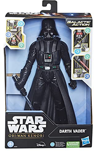 Star Wars Galactic Action Darth Vader, 30 cm große interaktive elektronische Action-Figur, Spielzeug für Kids ab 4