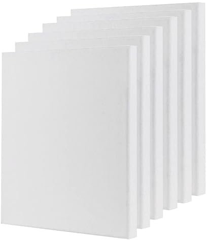 Holdfiturn 12PCS Blank Canvas A3(30X40cm) Artist Canvas Panels Board 100% Cotton Blank Canvases