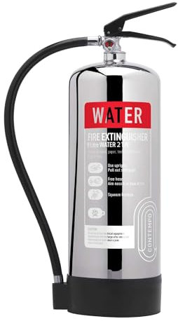 Contempo Water Fire Extinguisher - Luxury - FireShield (Stainless Steel, 9ltr)