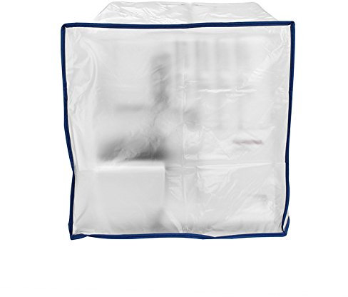 Nähwelt Flach Overlocker Cover transparente Schutzhülle Staubschutz Kunststoff abwaschbar 30x30x33 cm