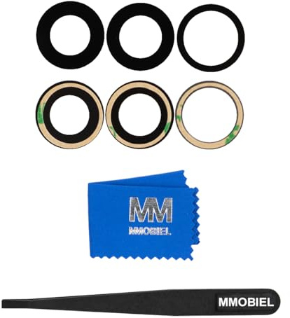 MMOBIEL Sostituzione della lente posteriore fotocamera compatibile con iPhone 15 Pro Max - Lente posteriore della fotocamera - Incl. colla, pinzette e panno