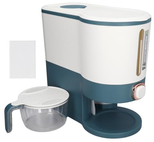 Glomora Rice Dispenser Household Food Grade Dry Sealed Grain Cereal Dispenser Bucket for Rice Millet Black Rice Barley Mung Beans Red Beans (Glomorab2V-15)