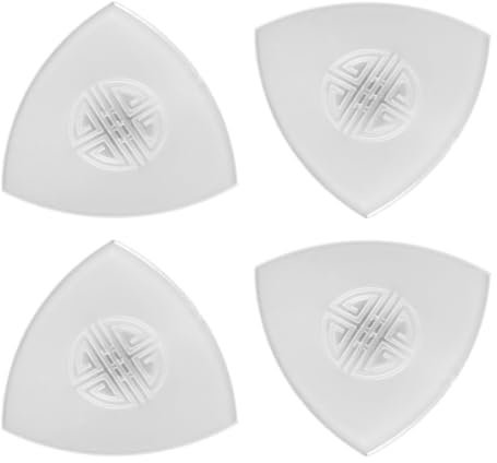 JOINPAYA Púas de Nailon para Liuqin Ruan 4 Piezas 3,2 Cm Grosor 1,27 Mm Púa Antideslizante Resistente al Desgaste Accesorio para Instrumentos Musicales