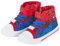 Scarpe da ginnastica in tela con cerniera, motivo Spiderman, per bambini, con cerniera, Nero e rosso, 23 EU