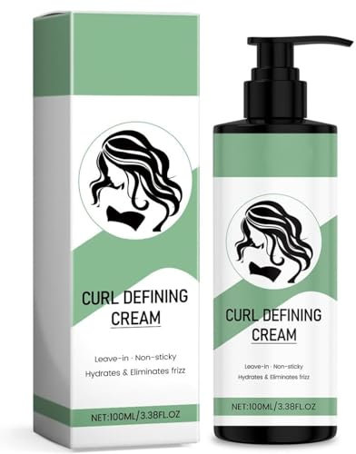 Curl Definieren von Creme, feuchtigkeitsspendende Lockenbetreiber Lotion, voluminisierende Haarcreme für Frauen, Glättungscreme-Entwirrungen, langlebiges Anti-Frizz für trockenes (1pc)