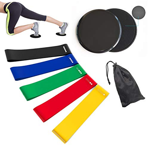 Élastique Musculation Zumhigh - Ensemble de 3 Bandes de Résistance avec Ancrage de Porte pour Entraînement Pilates, Yoga, Stretching, Rééducation Physique et Élastique Musculation Traction