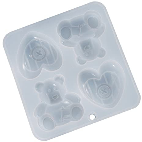 OSALADI 3 Pièces Moule Silicone Ours Matériau de Qualité pour DIY Non Adhérent Facile à Démouler pour Décoration de Gâteaux et Bonbons