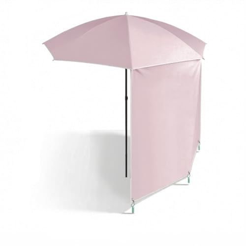 Sombrilla de jardín redonda plegable de 190 cm con sombra lateral, bloqueo UV, para playa, camping, barbacoa y balcón, solución de sombra para patio al aire libre