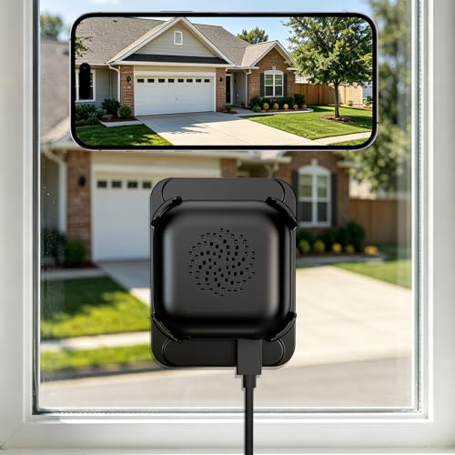 Ediloca 2K Fönsterkamera för hemsäkerhet, 2,4GHz & 5GHz WiFi inomhuskamera med fullfärgs nattvision, AI mänsklig detektering, 24/7-inspelning, enkel installation, RTSP/ONVIF-stöd