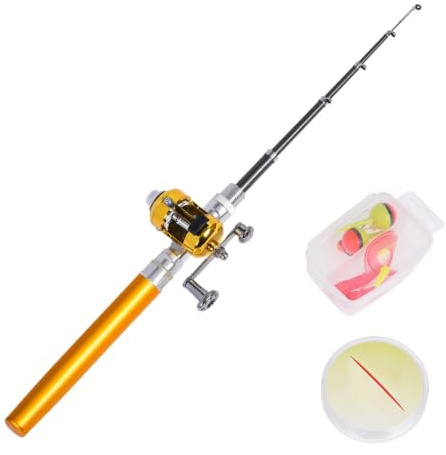 Pen Rod, Pen Fishing Pole Pocket fiskespö | Fiskepenna för , födelsedagar, helgdagar, andra speciella tillfällen