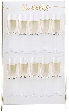 Sektglas-Wand Getränkehalter 60cm