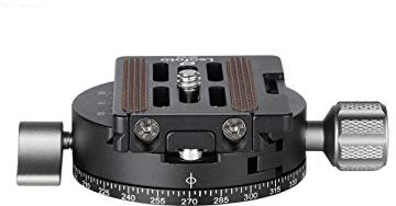 LEOFOTO Stativ-Panoramakopf Panoramateller RH-0 + Schnellwechselplatte NP-50