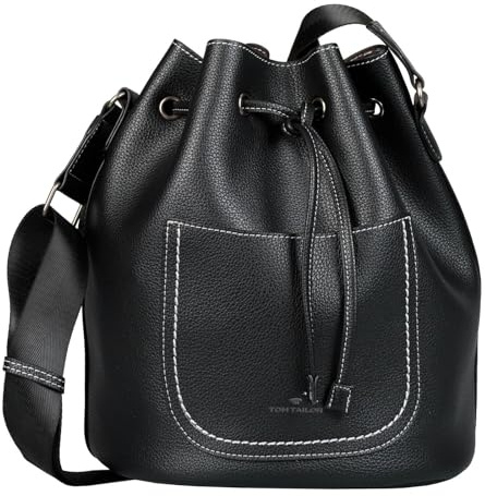 TOM TAILOR- Julica, Damen, Schultertasche (Beutel), one size, Schwarz, 25x23x30 cm