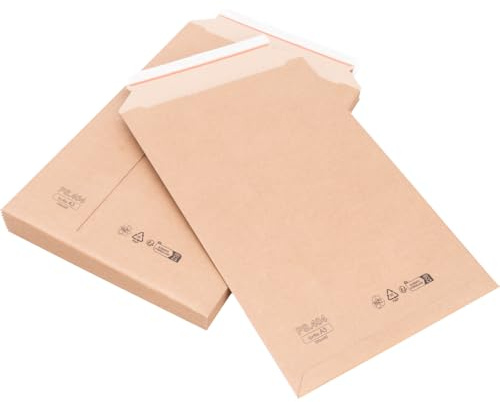 verpacking Wellpappversandtaschen 330 x 490 mm für A3 Kartonversandtasche Versandtasche Pappe selbstklebend Versandumschläge aus Wellpappe (600 Stück)
