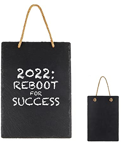 Slate Hanging Chalk Board, Kitchen Notes Blackboard, Black Chalkboard Signs, A4 Blackboard Paint, Hanging Blackboard Sign, Double Sided Message Board