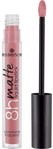 essence 8h matte liquid lipstick, Nr. 04, Nude, langanhaltend, mattierend, schnelltrocknend, matt, vegan, wasserfest, ölfrei, ohne Alkohol, 1er Pack (2.5ml)