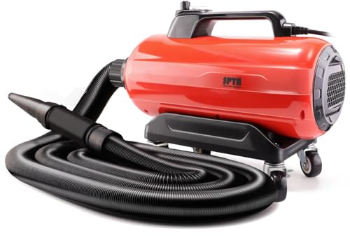 SPTA Doppelmotoren Auto Gebläse Autotrockner, 3000W Portable Car Dryer, Einstellbare Geschwindigkeit, für die effektive und berührungslose Reinigung und Trocknung von Autos- V2.0