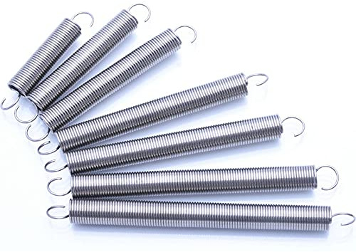 ICOBES Rostfritt stål förlängning spiral fjäder spänning fjäder tillbakadragande fjäder Draft fjäder tråd diameter 0,8 mm ytterdiameter 10 mm (Color : 40mm (5Pcs))