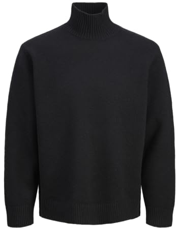 Jack & Jones Jorsoft Knit - Cuello Alto, Negro, S