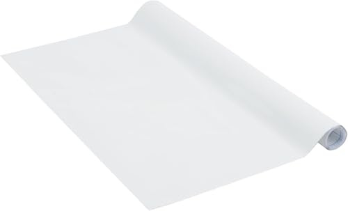 Vénilia film autocollant Back to school - 45 cm x 1 m - film ardoise autocollant avec craie et quatre aimants, tableau noir adhésif pour maison, bureau et cuisine - blanc