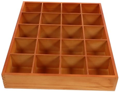 Warmhm Holzfachtablett Mit Fächern Zum Organisieren Von Schmuck Und Schlüsseln Holztablett Für Kommode Schmuckschatulle Aus Strapazierfähigem Holz