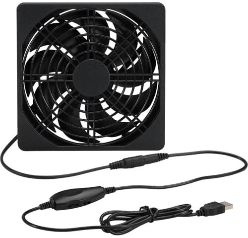 USB Computer Fan | 3 Wind Speed USB Powered Fan Computer Case Fan - Multipurpose Router Cooling Fa Portable Cooling Fan for Computer Home Appliances
