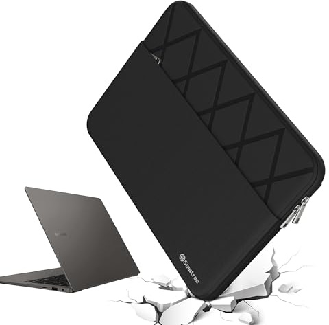 Smatree 15,6 Zoll Anti-Shock Laptop Sleeve Tasche Maßgeschneidert für Samsung Galaxy Book5 360, Galaxy Book4/Book3/Book4 360/Book3 360, GalaxyBook2 Pro 360/Book2 Pro, Book5/4/3,Schwarz (E614)